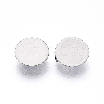 304 Stainless Steel Brooch Cabochon Settings STAS-E547-08J-P-1
