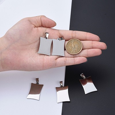 Tarnish Resistant 304 Stainless Steel Pendants STAS-I140-25S-1