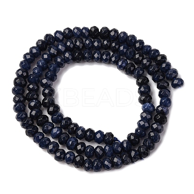 Dyed Natural Malaysia Jade Rondelle Beads Strands G-E316-2x4mm-16-1
