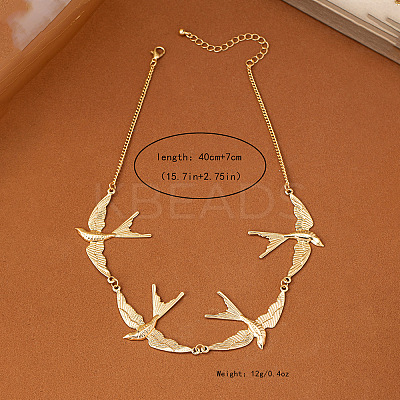 Alloy Link Chain Necklaces WG26FD1-01-1