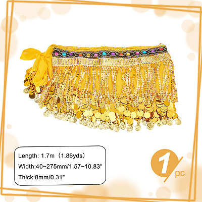 Polyester Tassel Fringe Trimming DIY-WH0304-796A-1