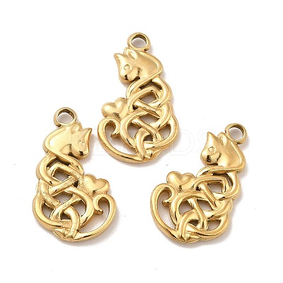 Ion Plating(IP) 201 Stainless Steel Pendants LS-STAS-P312-01G-1