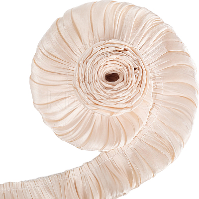 5M Double Layer Polyester Pleated Lace Ribbon OCOR-CY0001-41E-1