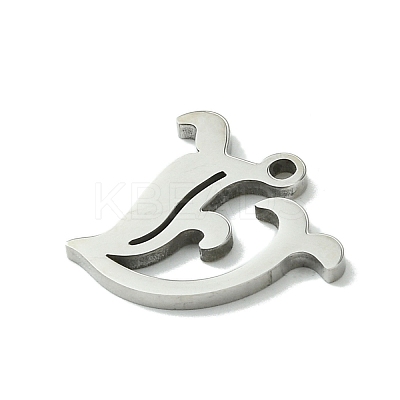 Non-Tarnish 201 Stainless Steel Pendants STAS-B055-01P-V-1