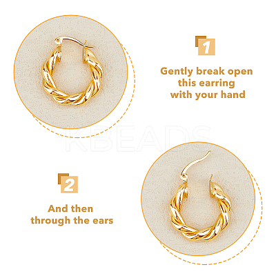 16Pcs 8 Style Ring & Rectangle & Twist Alloy & Brass Hoop Earrings Sets EJEW-FI0001-41-1