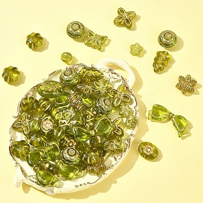 110Pcs 11 Styles Transparent Acrylic Beads OACR-FS0002-07-1