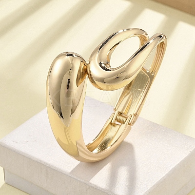 Alloy Hinged Bangles for Womrn BJEW-D312-01G-1