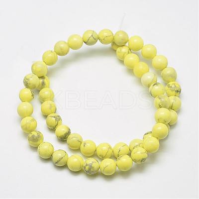 Natural Howlite Beads G-G904-8mm-05-1