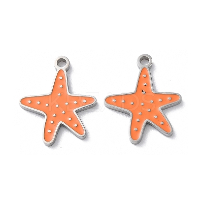 304 Stainless Steel Pendants STAS-C083-08P-01-1