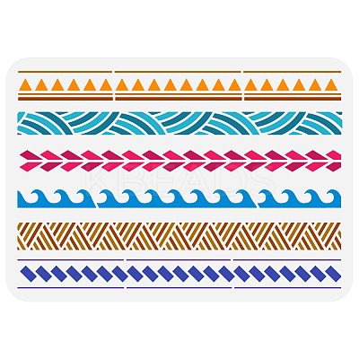 Plastic Drawing Painting Stencils Templates DIY-WH0396-697-1