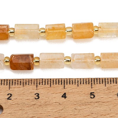 Natural Yellow Hematoid Quartz/Golden Healer Quartz Beads Strands GG-CBA5B6F-E03-01-1