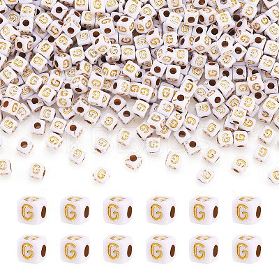 Opaque Acrylic Beads MACR-TAG0001-07G-1