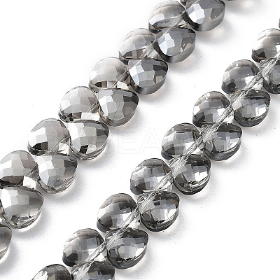 Electroplate Triangle Glass Beads Strands EGLA-A036-11A-PL01-1