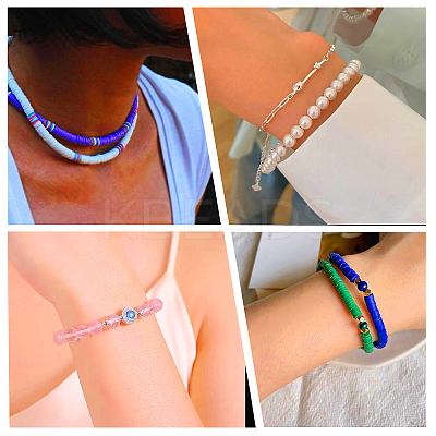 DIY Heishi Surfer Bracelet Making Kit DIY-CA0006-07-1