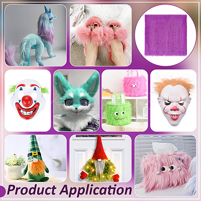 Polyester Plush Toy Fabric DIY-WH0430-925B-1