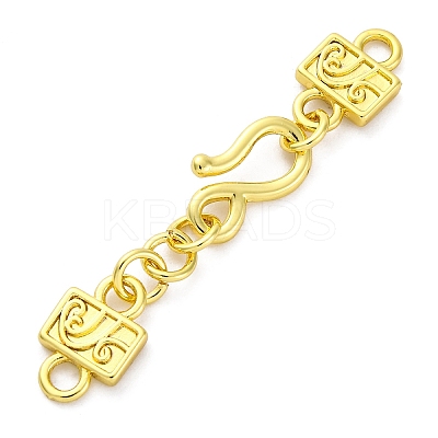 Brass Hook and S-Hook Clasps KK-U059-22G-1