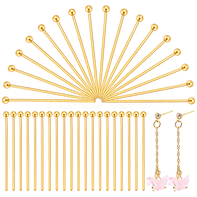 60Pcs 925 Sterling Silver Ball Head Pins STER-PH0003-16G-1