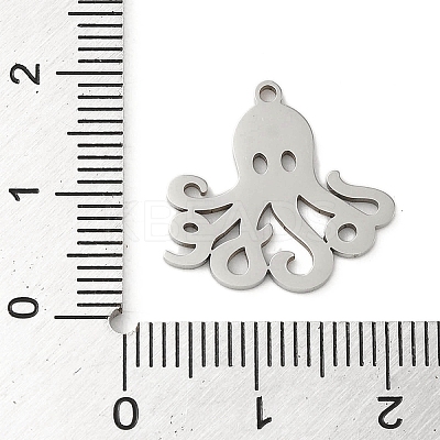 Non-Tarnish 5Pcs 201 Stainless Steel Pendants STAS-B064-04P-1