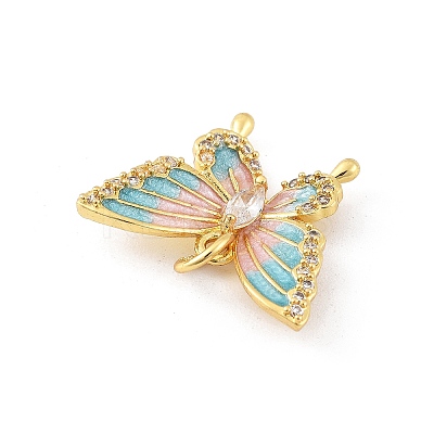 Brass Micro Pave Cubic Zirconia Pendants LS-KK-K371-46G-03-1