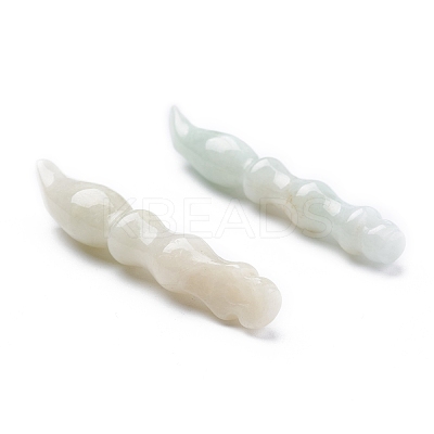 Carved Natural Myanmar Jade/Burmese Jade Pendants for Teachers' Day G-I295-04-1