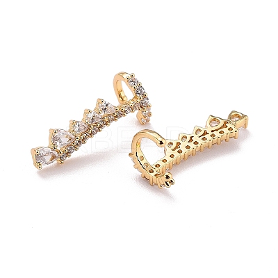 Teardrop Sparkling Cubic Zirconia Cuff Earring for Her X-ZIRC-C025-21G-1
