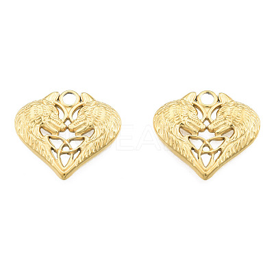 Ion Plating(IP) 201 Stainless Steel Pendants STAS-N098-241LG-1