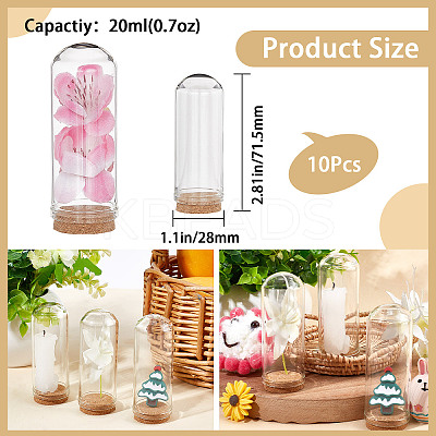 Glass Dome Cloche Cover AJEW-CP0005-62C-1