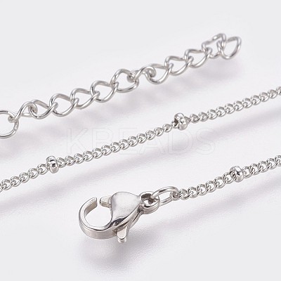 Tarnish Resistant 304 Stainless Steel Curb Chain Anklets LS-AJEW-P069-05P-1
