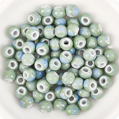 120Pcs Handmade Porcelain Beads PORC-PA0001-30E-1