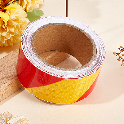 Waterproof EPT(Ethylene Propylene Terpolymer) & PVC Reflective Self-adhesive Tape DIY-WH0030-82A-1