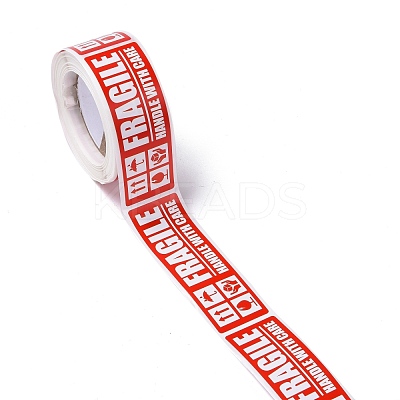 Self-Adhesive Paper Warning Tag Stickers DIY-K039-04C-1