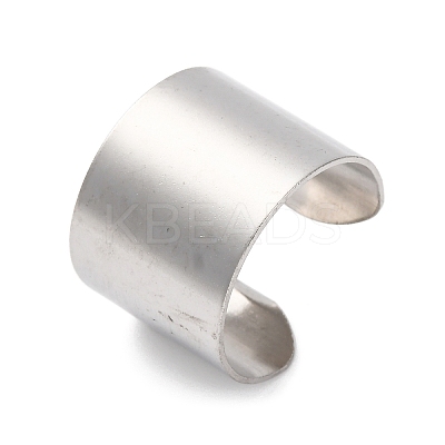 304 Stainless Steel Open Cuff Rings RJEW-G335-01C-1