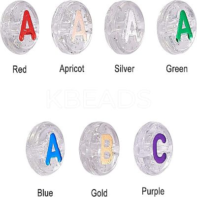 Plating Transparent Acrylic Beads MACR-CA0001-01-1