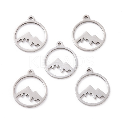 Non-Tarnish 201 Stainless Steel Laser Cut Pendants LS-STAS-S105-T901-1S-1