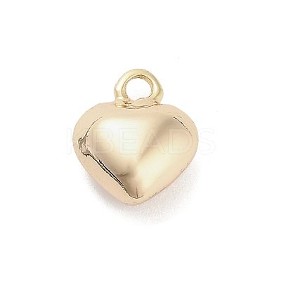 Three-Dimensional Heart Brass Pendants KK-V006-03G-03-1