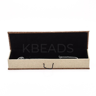 Rectangle Wooden Necklace Boxes OBOX-N013-04-1