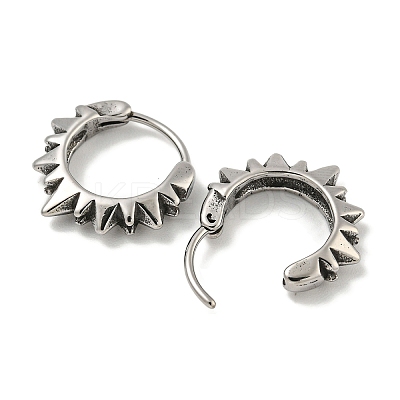 316 Surgical Stainless Steel Hoop Earrings EJEW-D096-17C-AS-1