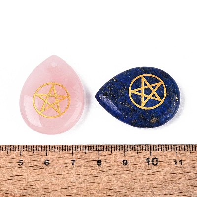 Natural & Synthetic Mixed Stone Pendants G-T142-46-1