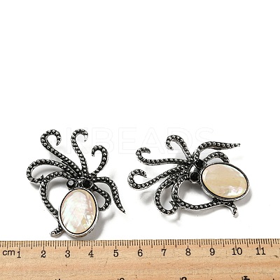 Natural Paua Shell/Abalone Shell Octopus Brooch FIND-Z032-03A-1