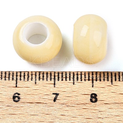 Glazed Porcelain Rondelle Beads PORC-Q219-13x9-F25-1