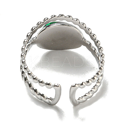 304 Stainless Steel Open Cuff Rings RJEW-C079-10P-1