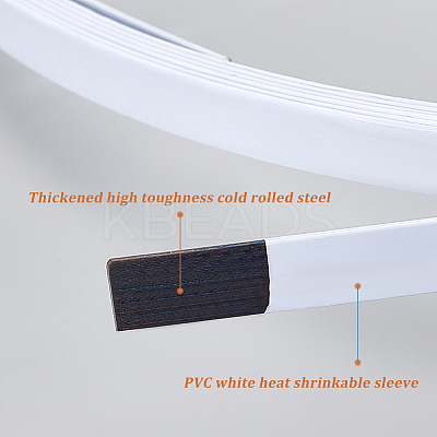 Plastic Covered Steel Boning for Bridal Dress Bustle DIY-WH0304-604A-1