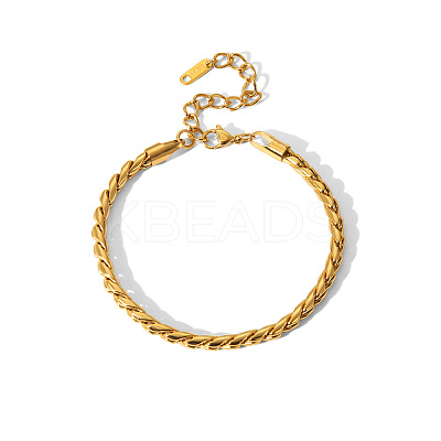 304 Stainless Steel Cuban Link Chain Bracelets & Necklaces Sets for Women FI8814-1-1