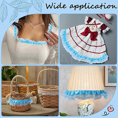 5M Double Polyester Lace Trim for Sewing Decoration OCOR-CY0001-63D-1