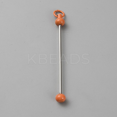 Iron Bar Beadable Keychain for Jewelry Making DIY Crafts IFIN-SZC0005-01A-12-1