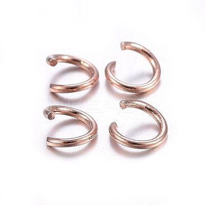 304 Stainless Steel Open Jump Rings STAS-O107-06RG-E-1