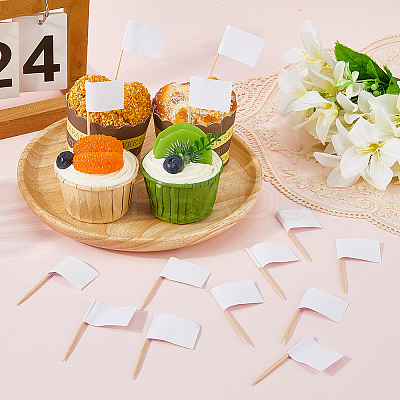 100Pcs Paper Flag Cocktail Picks DIY-CN0003-57B-1
