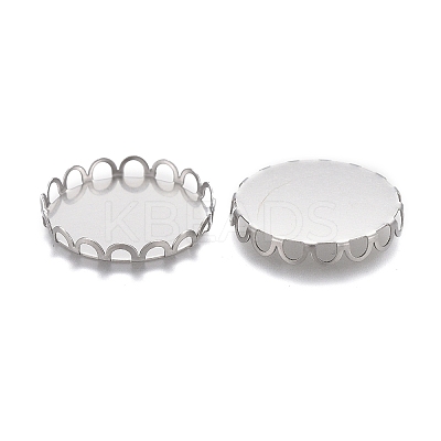 Tarnish Resistant 304 Stainless Steel Cabochon Settings LS-STAS-P249-16C-P-1