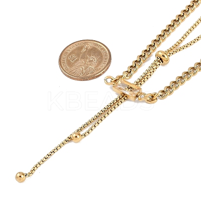 Ion Plating(IP) 304 Stainless Steel Chain Necklaces NJEW-M078-14G-1