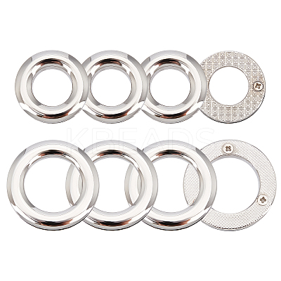 8Pcs 2 Style Alloy Handbag O Ring Bags Buckles FIND-CA0003-76-1
